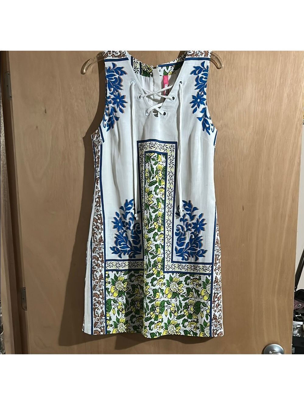 Plenty by Tracy Reese White, Blue and Yellow Floral Dress